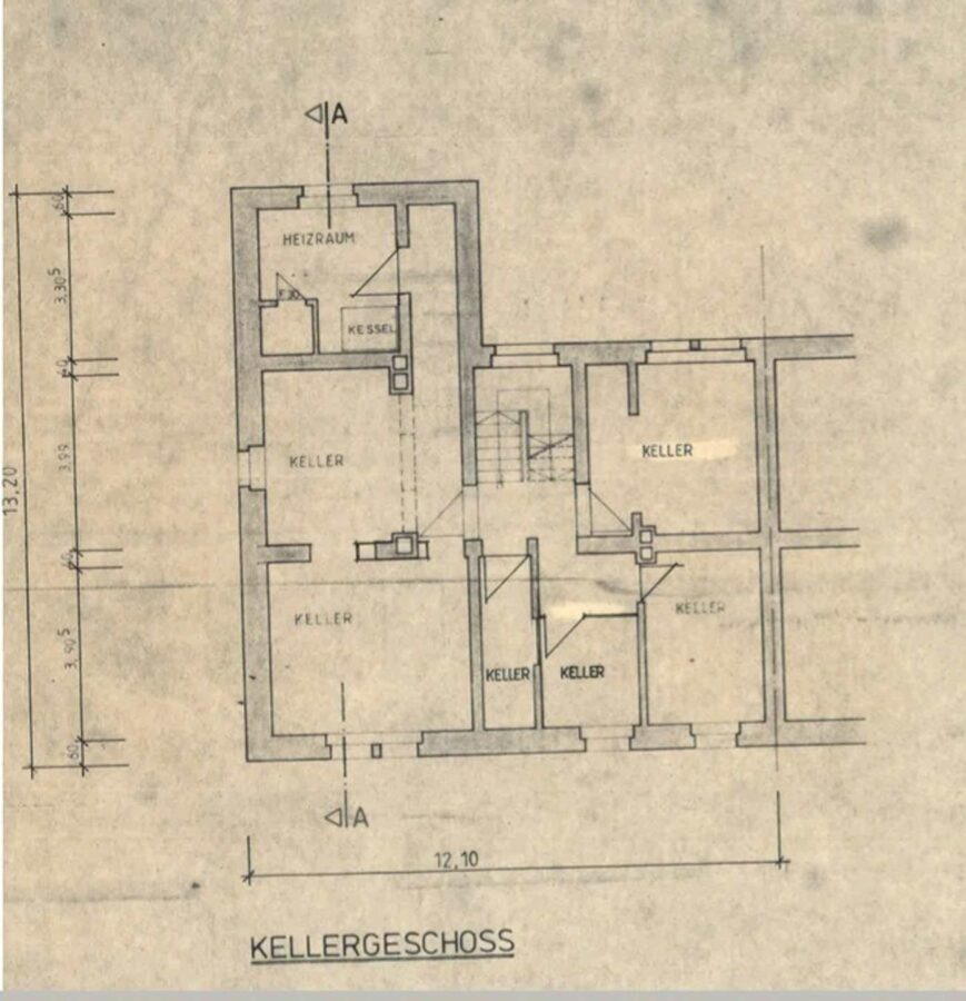 **Gepflegtes Mehrfamilienhaus in City Lage inkl. bebaubares Grundstück** - Kellergeschoss